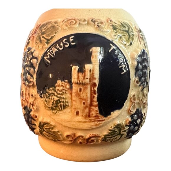 Gerzit Gerz Castles On The Rhine Vintage Beer Stein Mug Set Of 3 Made In Germany - Picture 7 of 9